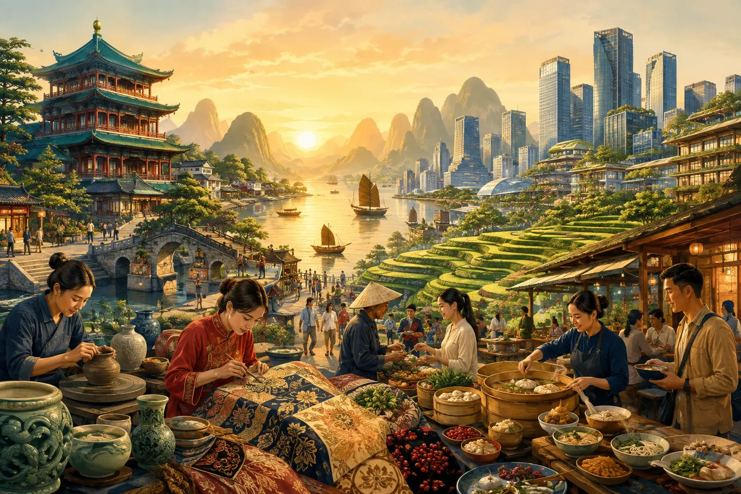 Ilustrasi AI untuk JP368 Asia — Mengenal Budaya Inovasi dan Kehidupan Asia